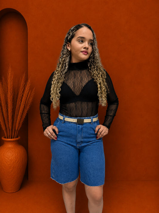 Bermudão Jeans